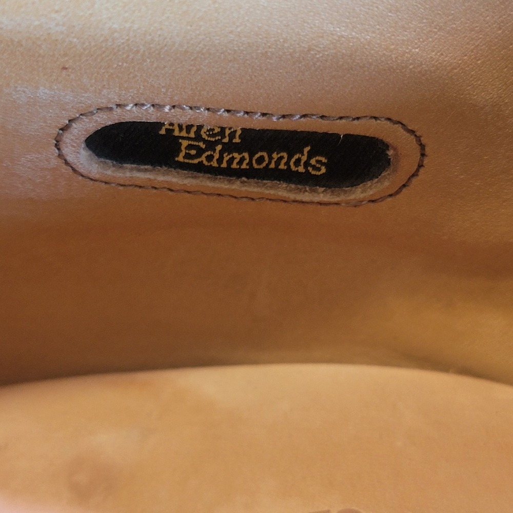 Allen Edmonds Lauderdale Woven Leather Oxfords Brown Cap Toe Dress Shoes 13 D - Picture 4 of 11